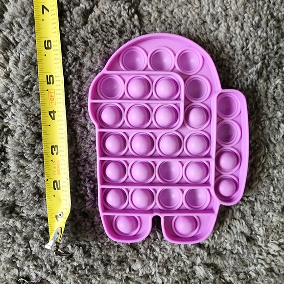 Pop it fidgets Purple Among Us and Blue square Set of 2 - Picture 8 of 10